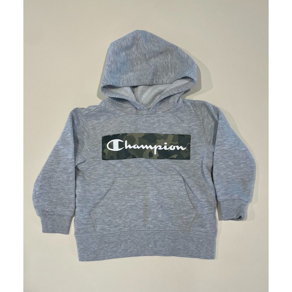 4T Champion Gray and Camo Hooded Sweatshirt